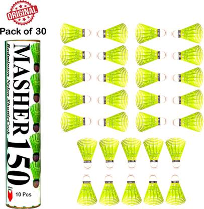 RRTraders Combo of 3 Shuttlecocks Plastic Shuttle  - Green