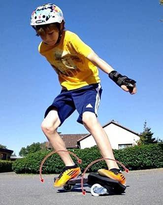 Glenston _Aluminum 360 Degree Rotating Alloy Wheel WAVE BOARD with 180 KG Capacity 37 inch x 5.3 inch Skateboard