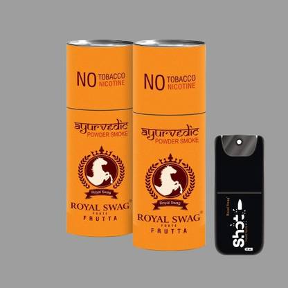 ROYAL SWAG Ayurvedic & Herbal Cigarette, Frutta Flavour Smoke for Nicotine Free & Tobacco Free Cigarettes with Shot Helps in Quit Smoking Smoking Cessations