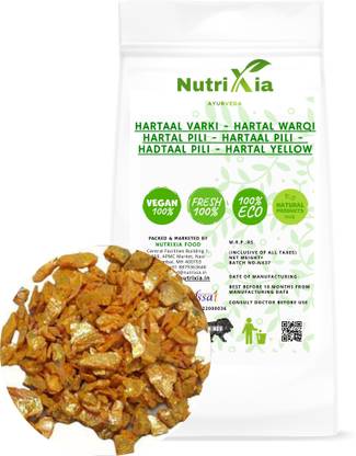Nutrixia food Hartal Pili Powder Churna - Hadtaal Pili - Hartaal Varki - Hartal Warqi