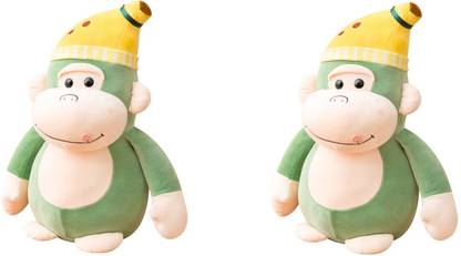 Bluebells India Banana Giant Monkey plush toys stuffed cute animal monkey doll custom plush pack of 2  - 40 cm