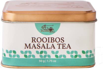The Indian Chai Rooibos Masala Chai 50g | Loose Red Tea | Herbal Tea For Weight Loss | Boosts Immunity | Aids Digestion | Caffeine Free | Rooibos Tea Tin