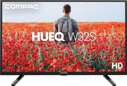 Compaq HUEQ W32S 80 cm (32 inch) HD Ready LED Smart Android TV with Dolby Audio , Google assistant, HDR 10 , Experience Stabilisation Engine