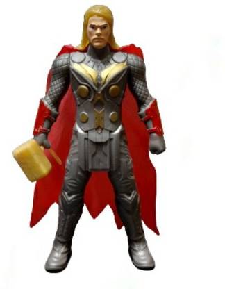 Q8 Twinkle Thor Odinson A.K.A God Of Thunder Avenger Action figure Toy With Mjolnir Hammer For Kids [ 15 cm ] ( Multi Colour , Pack of: 1)