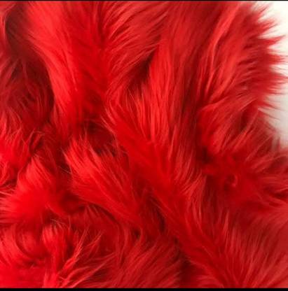 yo comfort 1M Unstitched Extraordinary Fur Fabric-38inL/40inH/10 to 12cm Hair Length. Use: Soft Toys, Cushions, Dresses, Jackets, Home Furnishing, Carpet, Table Cloth, Any Occasion Etc.