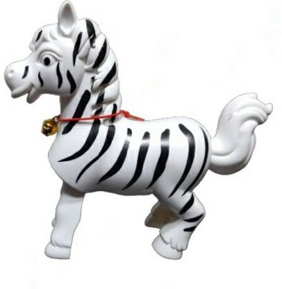 Q8 Twinkle Wind up Clockwork Jumping Zebra Toy ,Classic Cute Zebra Bouncing Kids Developmental Toy Rattle (Multicolor) Rattle