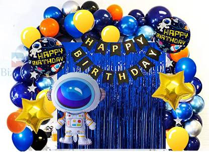 Fun and Flex Astronaut Space theme Party Decoration– Combo Pack of 48 Pcs