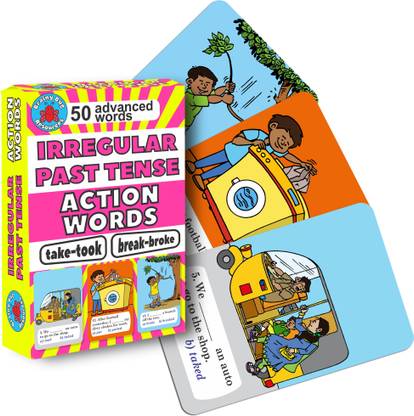 Brainy Bug Resources 50 mini flashcards to teach irregular past tenses