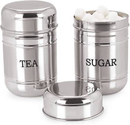 ATROCK Steel Tea Coffee & Sugar Container  - 700 ml