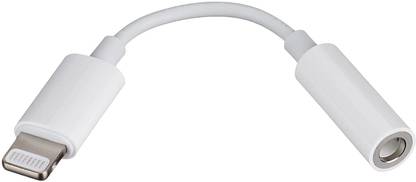 IMMUTABLE White Lightning Headphone Jack Adapter Connector Music Control J56 Phone Converter