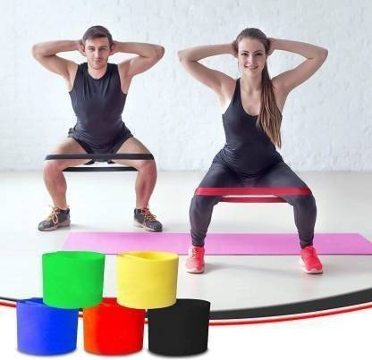 DM COLLECTION Resistance Loop Bands Set Of 2, 10-inch Premium Workout Loop Bands Yoga Band Resistance Band