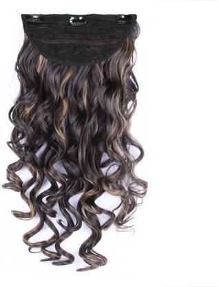 STREAK STREET CLIP-IN 24" STEP CURL MIX-BROWN HAIR EXTENSIONS Hair Extension