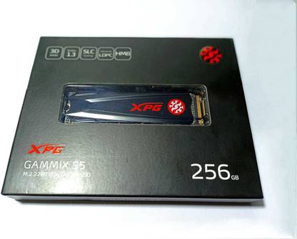 ADATA GAMING SSD 256 GB Desktop, Laptop Black M.2 Internal Solid State Drive (SSD) (XPG GAMING S5 M.2 2280 PCIE GEN 3X4 SSD)