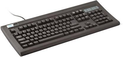 Tvs Electronics Gold Pro Keyboard Dust & Water Resistant with 80 Million keystrokes (60% More Life), Fitted with Mechanical switches for Long Life, Plug 'n Play USB Wired USB Standard Multi-device Keyboard Compatible with Desktop, Laptop, Mac