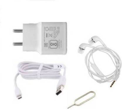 SabSure Wall Charger Accessory Combo for Samsung Galaxy J7 Prime, Oppo F7, Xiaomi Redmi Y1 , Honor 9 Lite, Samsung Galaxy J7 Max, Oppo A83