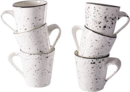 PKMSHO Indian White Marble Ceramic, Bone China Coffee Mug