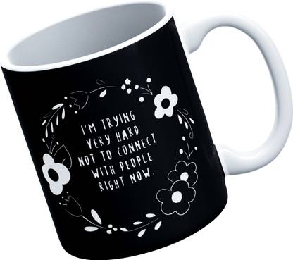 The Kamy Premium quality White Ceramic Coffee for Schitt's creek lovers, Printed on Both Sides. (350 ML) (D-6) Ceramic Coffee Mug