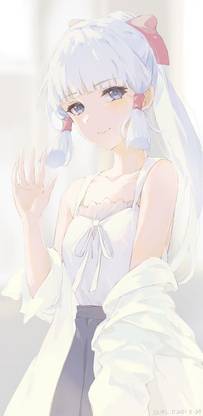 Anime Girls Kamisato Ayaka Genshin Impact Genshin Impact Swkl Matte Finish Poster Paper Print