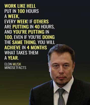 Elon Musk Quotes Matte Finish Poster Paper Print