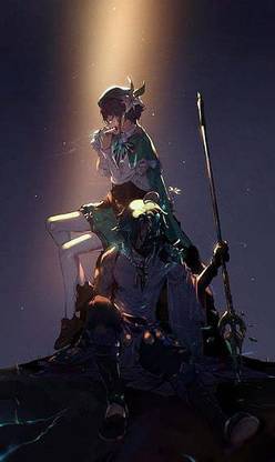 Xiao And Venti Barbatos Genshin Impact Venti Xiao Matte Finish Poster Paper Print