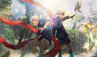 Tokyo Ghoul Kaneki Ken Nier Automata Yorha No Type S Matte Finish Poster Paper Print