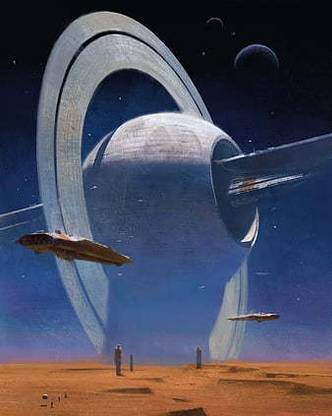 Swang Digital Art Artwork Futuristic Futuristic City Spaceship Science Fiction Space Matte Finish Poster Paper Print