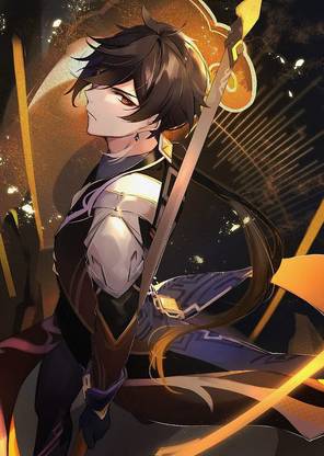 Genshin Impact Diluc Genshin Impact Lisa Genshin Impact Matte Finish Poster Paper Print