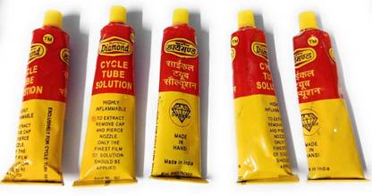 SEAHORSE POLYMERS Cycle Tube Solution/Adhesive Solution Pack of 15 Pieces Rubber Solution Use for Tyre Tube Puncture Repair Tubed Tyre Puncture Repair Kit