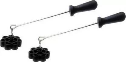 HITECH KITCHEN Non Stick Aluminium Rose Cookie Maker Mould Cookie Maker 0.5 kg Roaster (Black) 0.3 kg Roaster