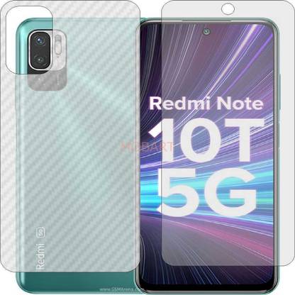 MOBART Front and Back Tempered Glass for XIAOMI M2007J3SY (Front Matte Finish & Back 3d Carbon Fiber)