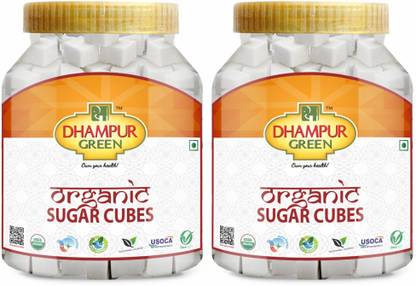 Dhampure Speciality Organic Sugar Cube - Pack of 2 - 110g (550g each) Sugar (1.1 kg, Pack of 2) Sugar