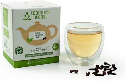Teamonk Meho High Mountain Clove Green Tea - Rich in Antioxidants Cloves Green Tea Box