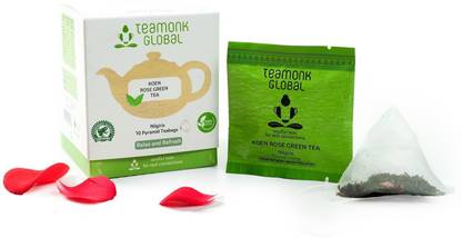 Teamonk Koen High Mountain Rose Green Tea - Rich in Vitamin C Rose Green Tea Box