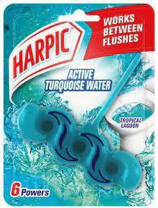 Harpic Power 6 Toilet Blocks 35g Tropical Logoon Pack of 2 Block Toilet Cleaner