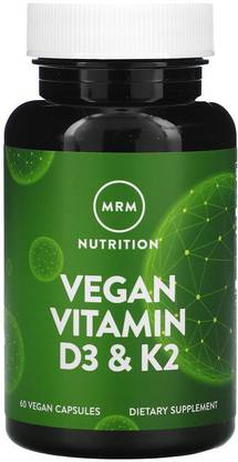 MRM Vegan Vitamin D3 & K2, 60 Vegan Capsules