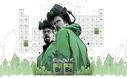 Smoky Design breaking bad fan art jesse pinkman periodic table wallpaper Paper Poster