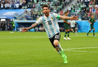 Smoky Design lionel messi in fifa 2018 world cup wallpaper Paper Poster