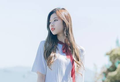 Smoky Design twice sana girl cute wallpaper Paper Poster