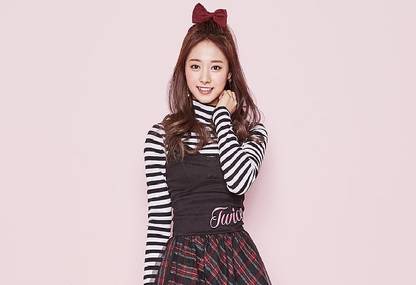 Smoky Design twice kpop tzuyu pink wallpaper Paper Poster