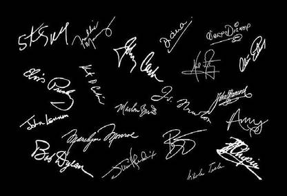 Smoky Design signatures photoshop black background low saturation wallpaper Paper Poster