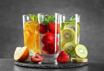 Smoky Design food drinking glass fruit kiwi fruit wallpaper Paper Poster