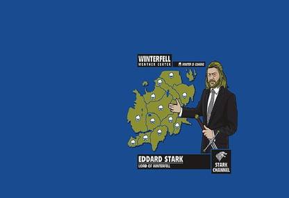 Smoky Design ned stark game of thrones winterfell house stark wallpaper Paper Poster