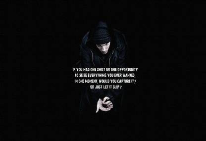 Smoky Design eminem hip hop lose yourselft lyrics wallpaper Paper Poster