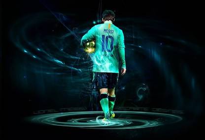 Smoky Design lionel messi fc barcelona barca wallpaper Paper Poster