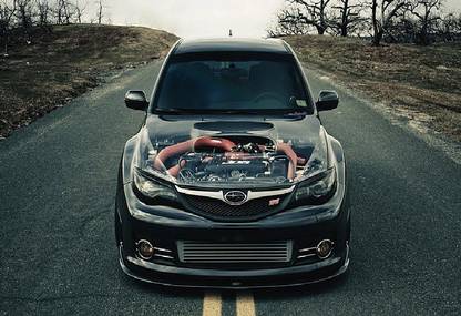 Smoky Design subaru impreza subaru tuning engines wallpaper Paper Poster