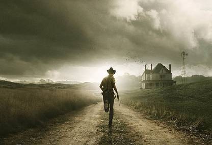 Smoky Design tv show the walking dead andrew lincoln rick grimes wallpaper Paper Poster