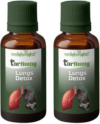 Vedshrushti Lungs Detox | Tar Cleaner For Lungs | Ayuvedic Syrup For Tar & Pollution Toxins | Lungs detox for Smokers