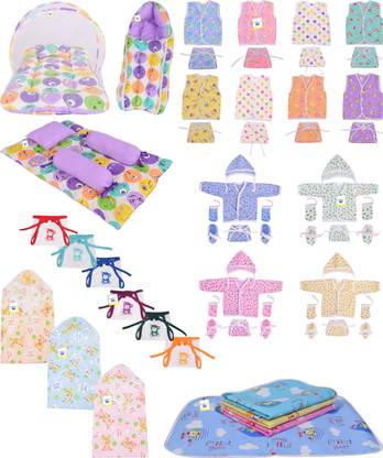 Toddylon New Born Baby Care Clothing And Essential Gift Set Combo
