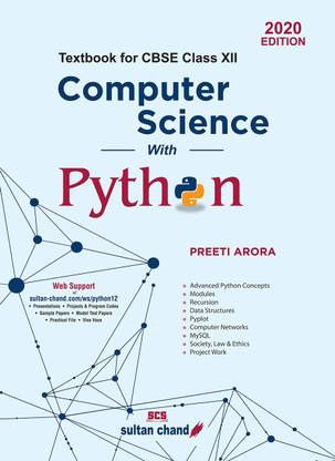 Preeti Arora Computer Science With Python 12th Cbse ( Old Edition )
