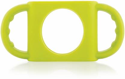 Beebaby 100% Silicone Handle for Slim Neck Baby Feeding Bottle. (Green) 100% BPA Free. 4m+